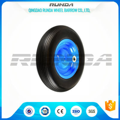 China la rueda sólida de la espuma de la PU 4inches, línea echador del poliuretano del modelo rueda 4.00-8 proveedor