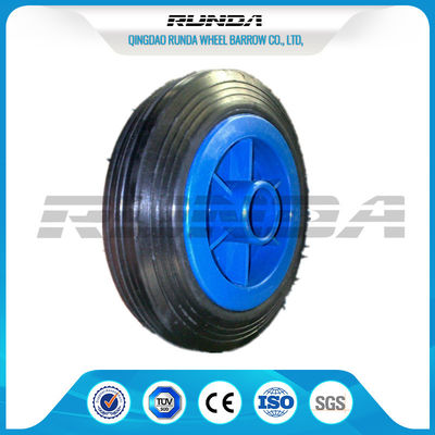 China El caucho sólido del borde plástico rueda SGS, neumáticos de goma sólidos elásticos para los carros de césped proveedor