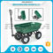 Capacidad de carga de la bandeja del material plástico del vagón basculante del jardín del color verde 150kg proveedor