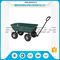 Capacidad de carga de la bandeja del material plástico del vagón basculante del jardín del color verde 150kg proveedor